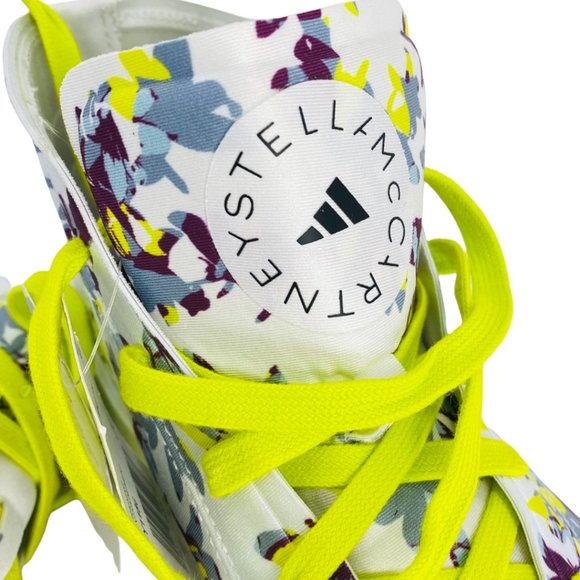 Adidas Stella McCartney Treino Floral Hightop Sneakers Yellowfy1180 Size 6 NWT - Picture 3 of 14